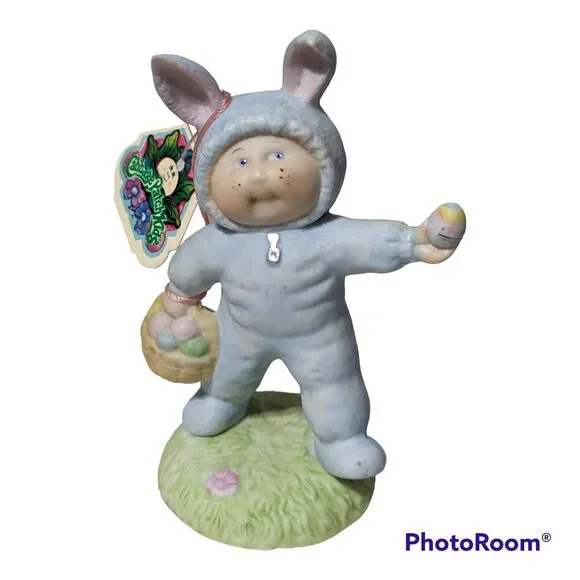Xavier Roberts Our Easter Bunny Cabbage Patch Bunny Figurine 1985 Signed - Picture 3 of 9